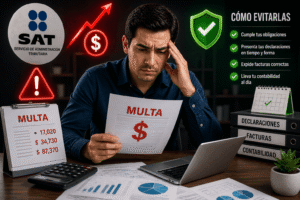 Multas del SAT cuánto cuestan y cómo evitarlas